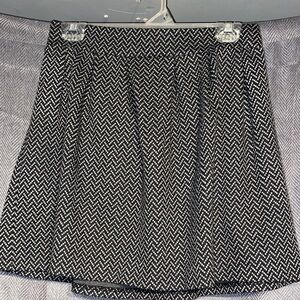 Candie's Monochrome Zigzag A-Line Skirt